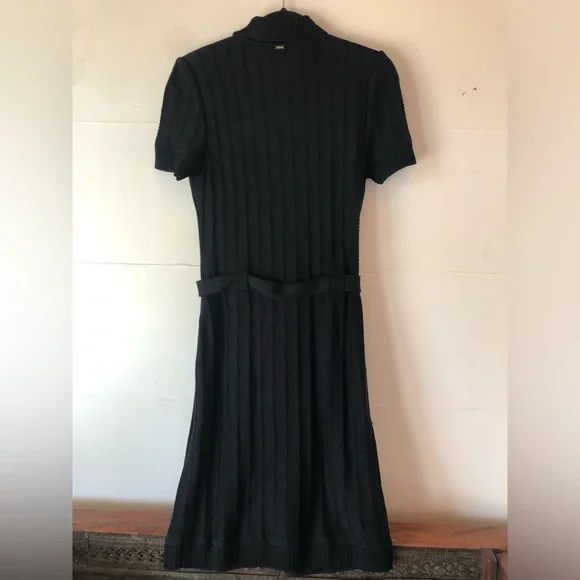 St. John Sport button down collar open knit sweater midilength shirt dre… - Picture 7 of 14